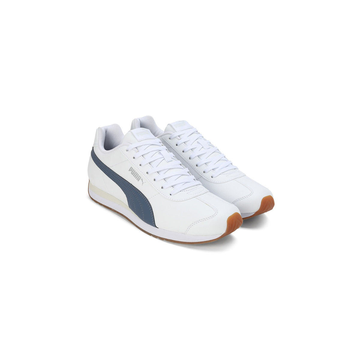 Puma White Leather Turin Sneaker Shoe Size 8 | White slip on sneakers, Pink puma  sneakers, Leather sneakers women